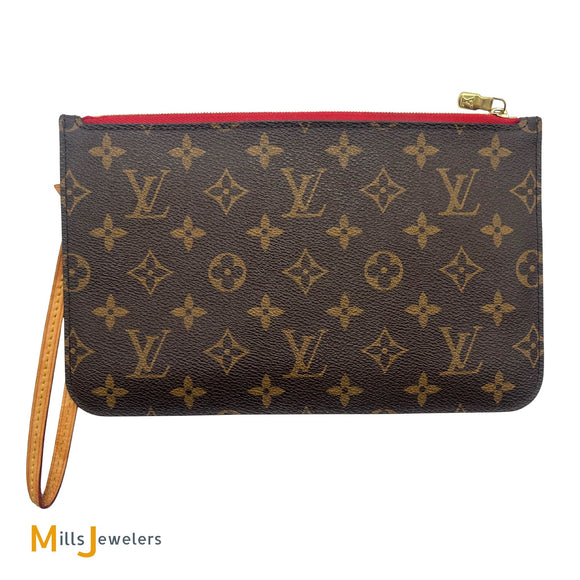 Louis Vuitton Monogram Canvas Neverfull Pochette Cherry 2015 M41177