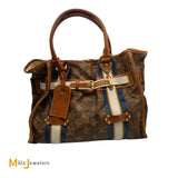 Louis Vuitton Limited Edition Monogram Rayures Tissé Sac GM Tote Bag 2008