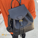 Louis Vuitton Montsouris Backpack Black Monogram Empreinte Leather