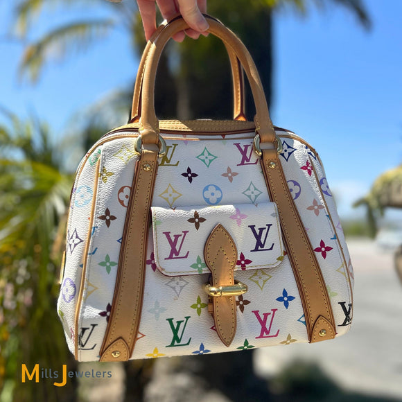 Louis Vuitton Priscilla Multicolor Monogram Canvas Handbag 2007