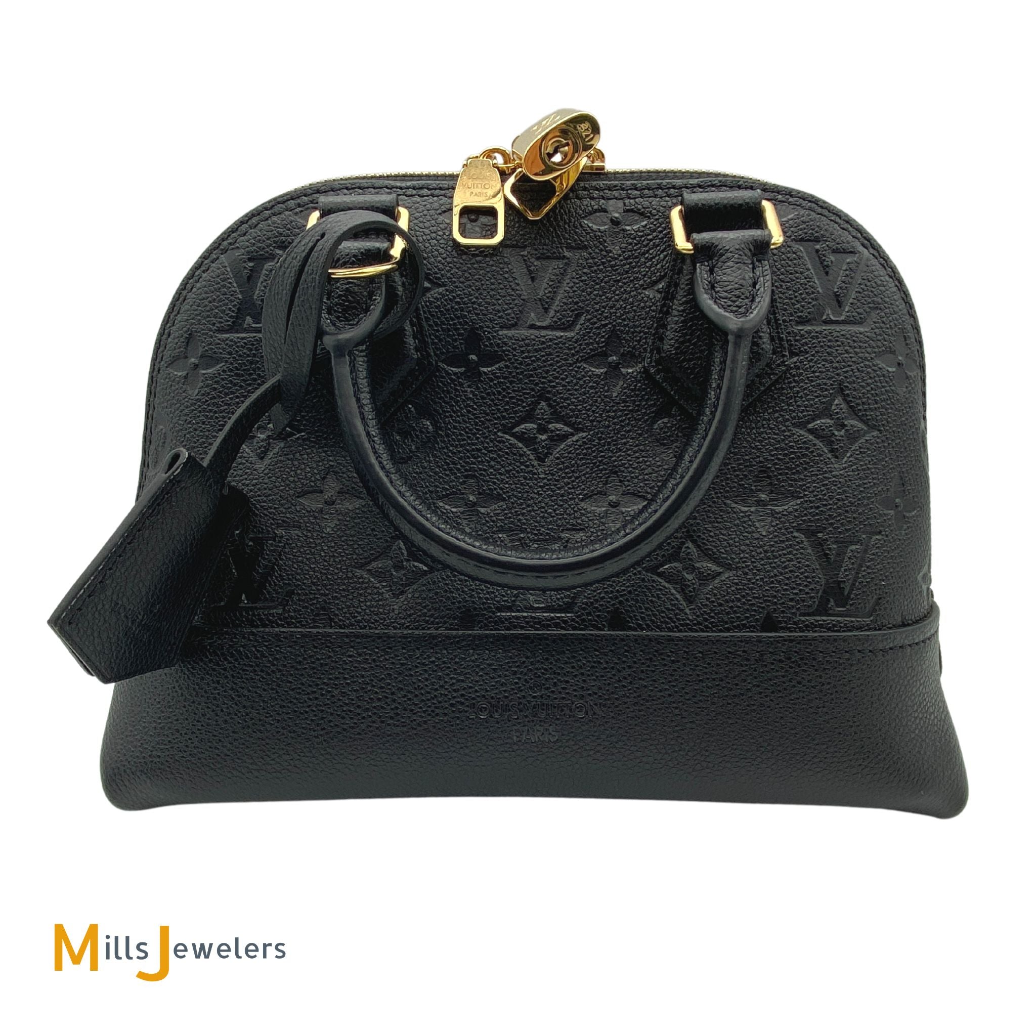 Louis Vuitton Neo Alma BB Black Monogram Empreinte Leather Shoulder Ba –  Mills Jewelers & Loan