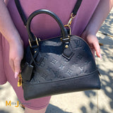 Louis Vuitton Neo Alma BB Black Monogram Empreinte Leather Shoulder Bag