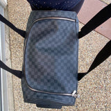 Louis Vuitton Neo Eole 55 Damier Graphite Rolling Duffle Luggage Bag 2018