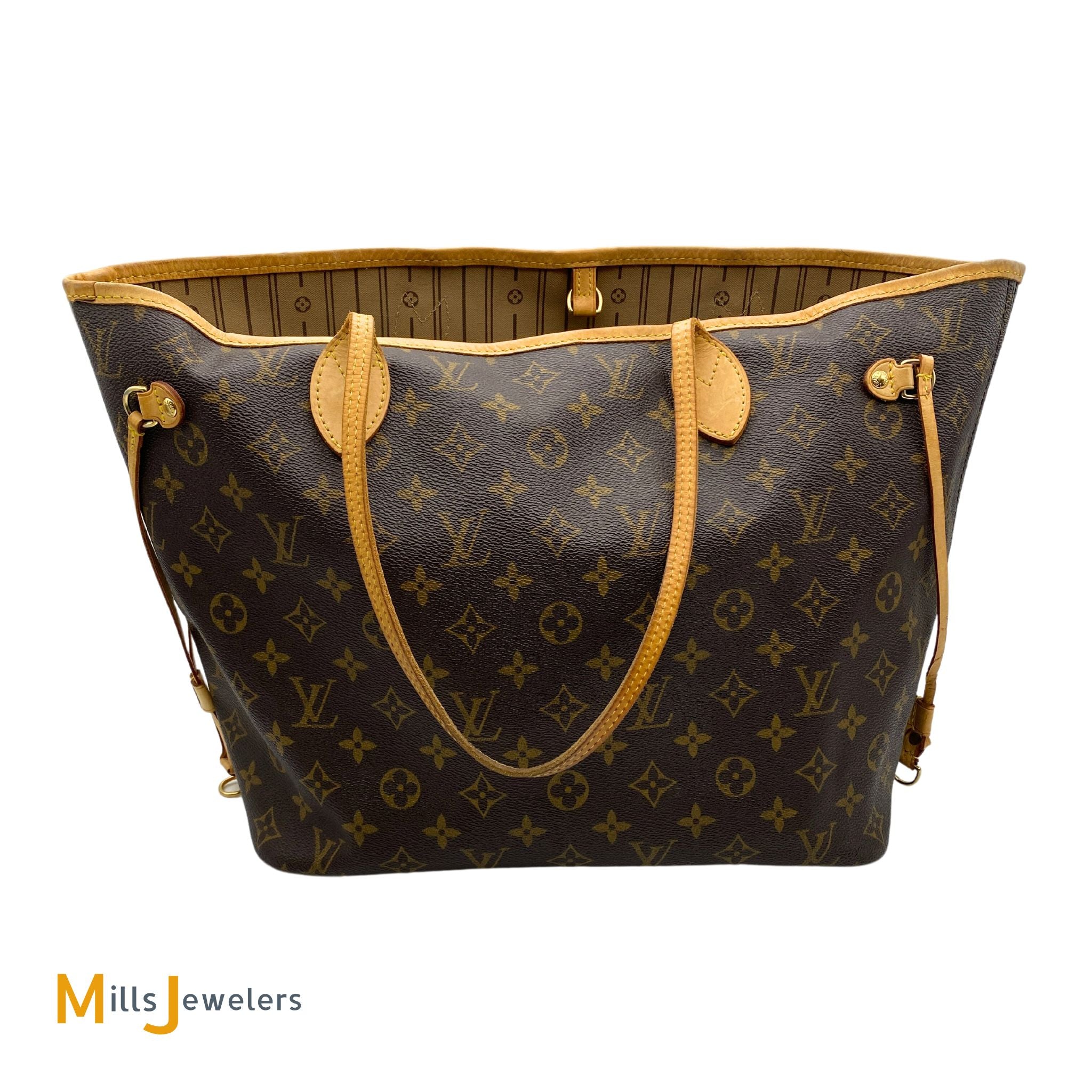 Louis Vuitton Neverfull MM Monogram Canvas Tote Bag 2008 – Mills Jewelers &  Loan