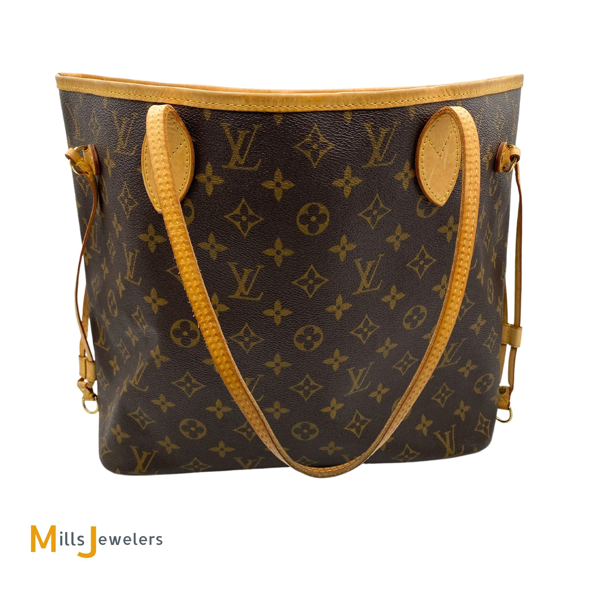 Louis Vuitton Neverfull MM Monogram Canvas Tote Bag 2008 – Mills