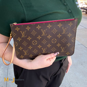 Louis Vuitton Neverfull Pochette Monogram Canvas 2017