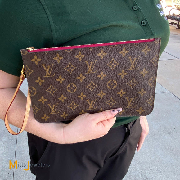 Louis Vuitton Neverfull Pochette Monogram Canvas 2017