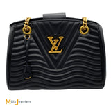 Louis Vuitton New Wave Chain Noir Quilted Cowhide Leather Shoulder Bag 2018