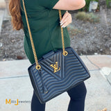 Louis Vuitton New Wave Chain Noir Quilted Cowhide Leather Shoulder Bag 2018