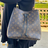 Louis Vuitton NéoNoé MM Monogram Noir Bucket Shoulder Bag M44020