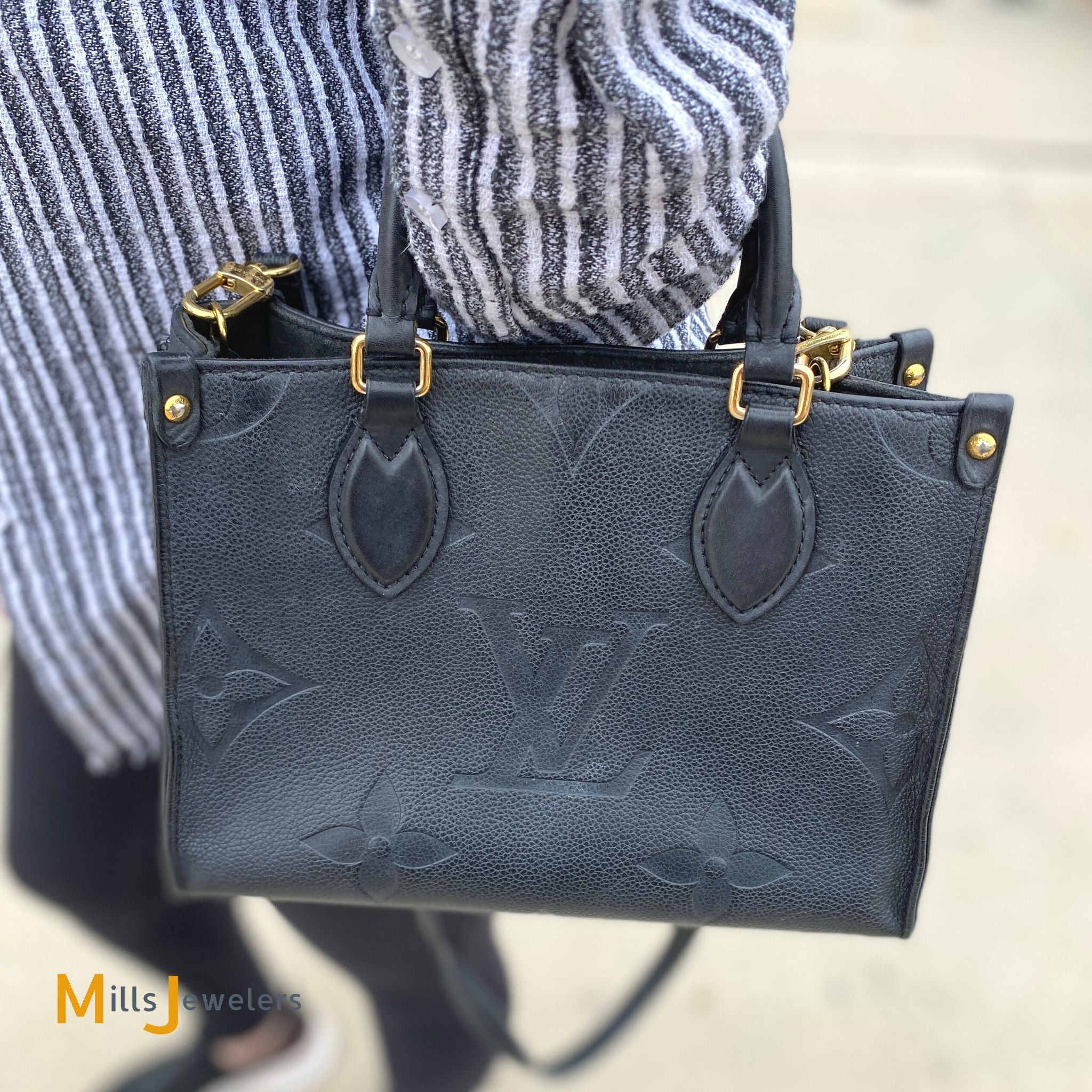 Louis Vuitton Giant Monogram Empreinte Onthego PM Tote