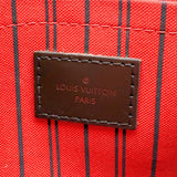 Louis Vuitton Damier Ebene Neverfull Pochette in Cerise Red 2016