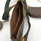 Louis Vuitton Khaki Multi Pochette Accessoires Monogram Canvas