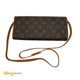 Louis Vuitton Monogram Pochette Twin Convertible Clutch Shoulder Bag 2001