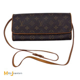 Louis Vuitton Monogram Pochette Twin Convertible Clutch Shoulder Bag 2001