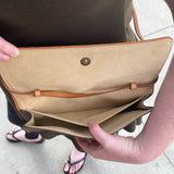 Louis Vuitton Monogram Pochette Twin Convertible Clutch Shoulder Bag 2001
