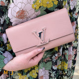 Louis Vuitton Portefeuille Capucines Magnolia Taurillon Leather Wallet 2019