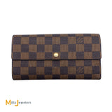 Louis Vuitton Damier Ebene Portefeuille Sarah Wallet 2009