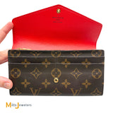 Louis Vuitton Sarah Monogram Wallet in Coquelicot Red M62236