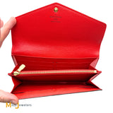 Louis Vuitton Sarah Monogram Wallet in Coquelicot Red M62236