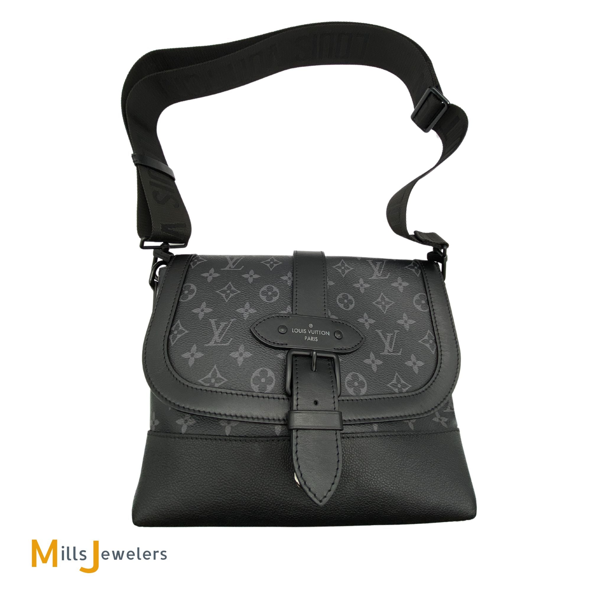 Louis Vuitton Saumur Messenger Eclipse Monogram Eclipse