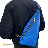 Louis Vuitton Taigarama Blue Duo Sling Bag M30175