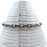 Louis Vuitton Monogram Links Chain Stainless Steel 20" Necklace 2022 M00307