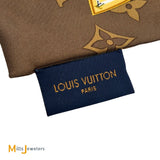 Louis Vuitton Monogram Confidential Bandeau Silk Scarf Brown 2018 M78655