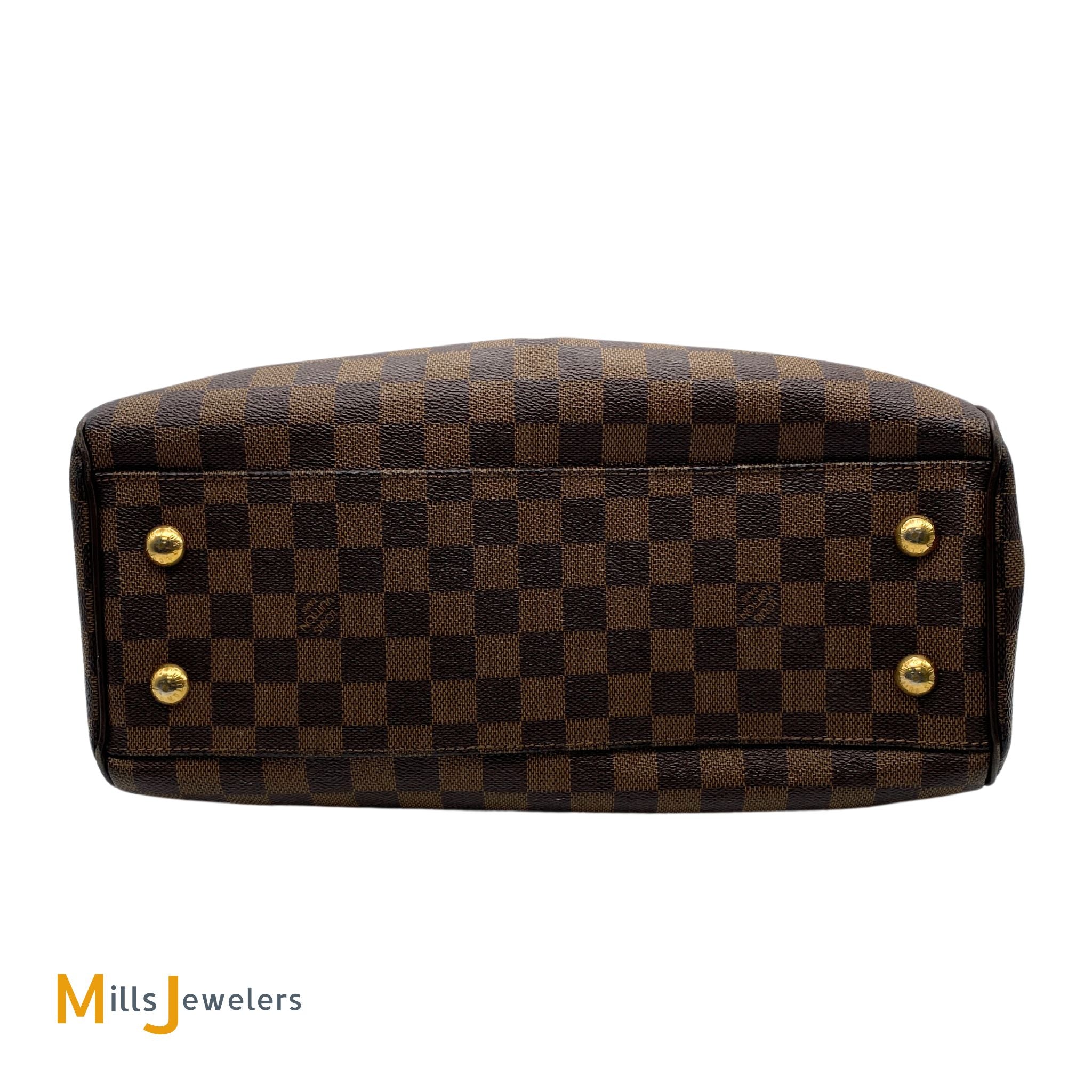 Louis Vuitton Trevi PM Damier Ebene Satchel Shoulder Bag – Mills