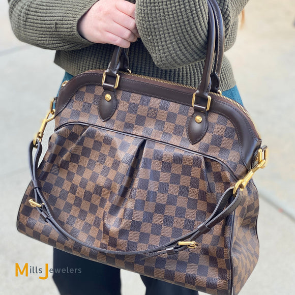 Louis Vuitton Trevi GM Damier Ebene Satchel Shoulder Bag
