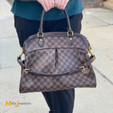Louis Vuitton Trevi GM Damier Ebene Satchel Shoulder Bag