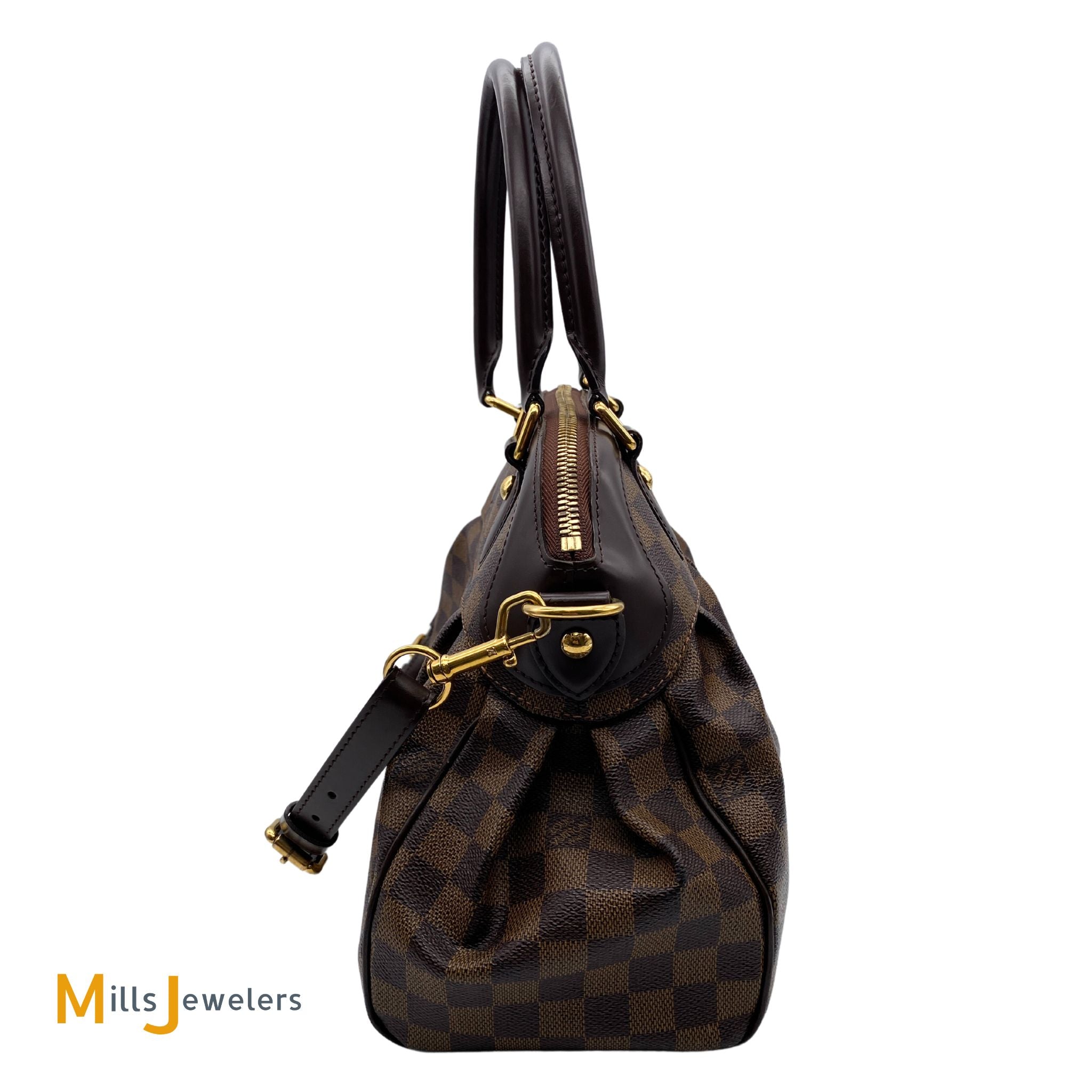 Louis Vuitton Trevi PM Damier Ebene Satchel Shoulder Bag – Mills Jewelers &  Loan