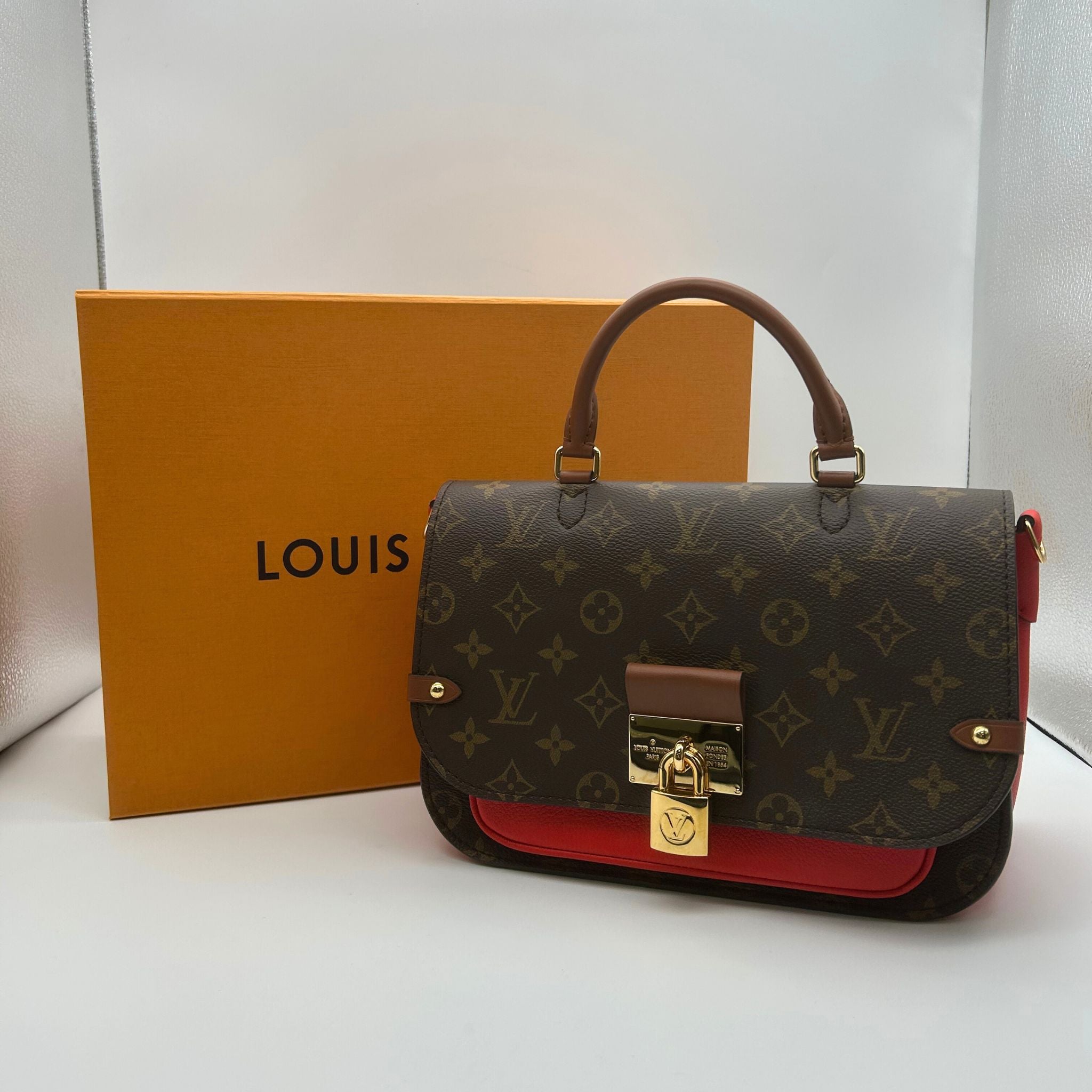 Louis Vuitton Monogram Vaugirard Coquelicot Crossbody Shoulder Bag