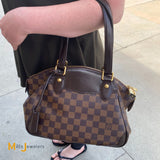 Louis Vuitton Verona PM Damier Ebene Satchel Handbag