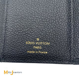 Louis Vuitton Victorine Wallet Black Beige Monogram Empreinte Leather