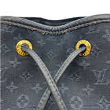 Louis Vuitton Vintage Montsouris GM Monogram Denim Navy Blue Backpack 2003