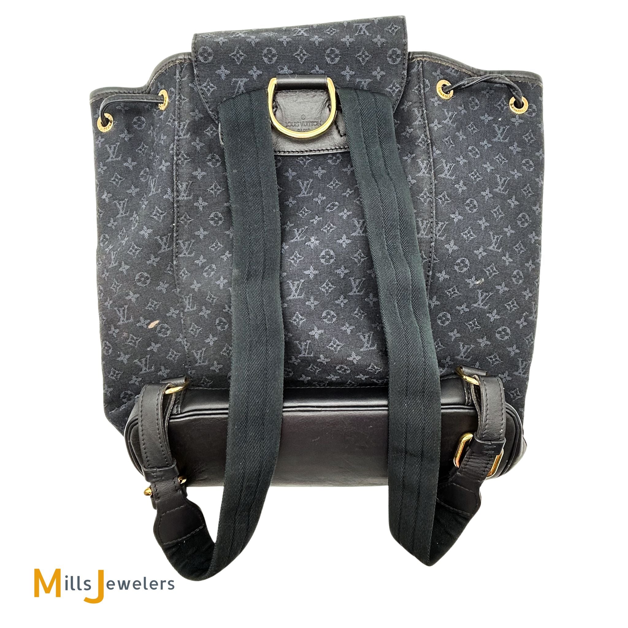 Louis Vuitton Vintage Montsouris Mini Lin Gm Backpack Louis Vuitton Vintage Montsouris Mini Lin Gm Backpack