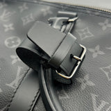 Louis Vuitton Monogram Eclipse Keepall Bandouliere 55 Coated Canvas Duffle Bag M40605