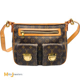 Louis Vuitton Hudson GM Monogram Canvas Crossbody Satchel Bag 2006
