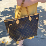 Louis Vuitton Neverfull MM Monogram Canvas Tote Bag 2008