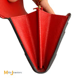 Louis Vuitton Sarah Retrio Monogram Burgundy Red Long Snap Wallet M61184