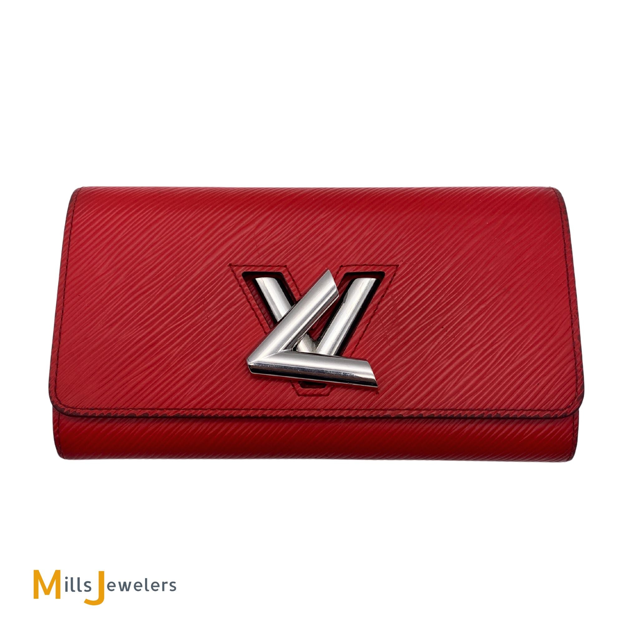 Louis Vuitton Coquelicot Epi Leather Twist Wallet Louis Vuitton