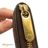 Louis Vuitton Monogram Zippy Coin Purse Wallet in Brown 2017 M60067