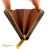 Louis Vuitton Monogram Zippy Coin Purse Wallet in Brown 2017 M60067