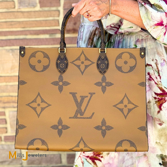 Louis Vuitton Reverse Monogram GM OntheGo Tote Bag M45320