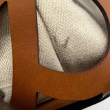 Loewe Women’s Small Anagram Cut-Out Tan Calfskin Leather Tote Bag