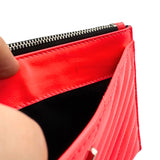 Yves Saint Laurent Monogram Small Zip-Top Quilted Leather Bill Pouch in Neon Pink