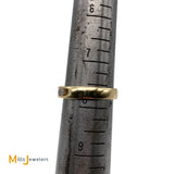 14K Yellow Gold Round Brilliant 1.10ctw Diamond Band Ring Size 7.75