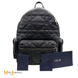 Dior Noir Quilted Cannage Leather Backpack 2024