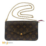Louis Vuitton Felicie Pochette Monogram Fuchsia Crossbody Bag M61276 2020